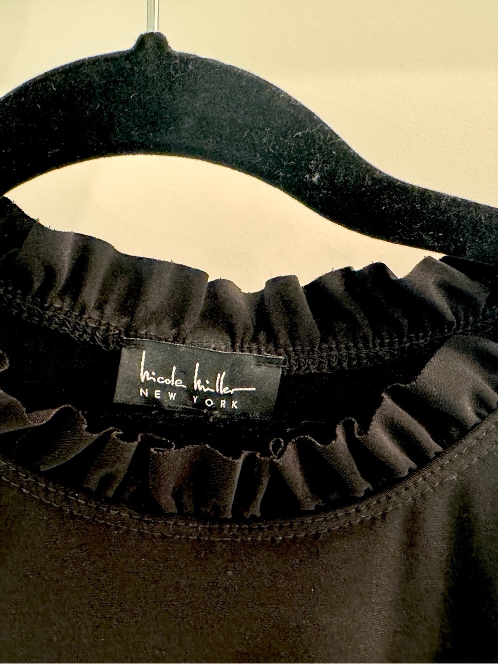 Black Ruffle Sleeve Dress - Picture 2 of 3